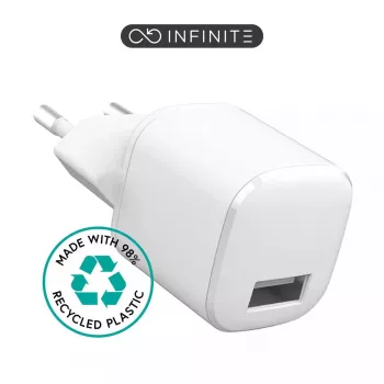 Iekštelpu lādētājs eSTUFF ES637001 viedtālruņiem balts 5V 1xUSB 1xUSB-C