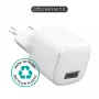 Iekštelpu lādētājs eSTUFF ES637001 viedtālruņiem balts 5V 1xUSB 1xUSB-C