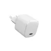 eSTUFF 100% pārstrādāta plastmasa - mājas lādētājs USB-C PD 3A 20W, ES kontaktdakša - balts