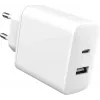 eSTUFF ES637031 USB lādētājs mobilajām ierīcēm Viedtālrunis Balts Maiņstrāva Ātrā uzlāde Iekštelpām