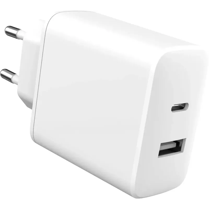 eSTUFF ES637031 USB lādētājs mobilajām ierīcēm Viedtālrunis Balts Maiņstrāva Ātrā uzlāde Iekštelpām