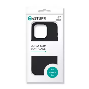 eSTUFF ES67101027 mobilā tālruņa vāciņš 15,5 cm (6,1 collas) vāks melns