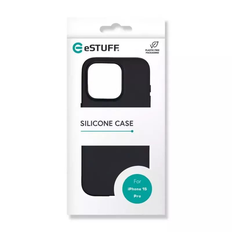 eSTUFF ES67120027 mobilā tālruņa vāciņš 15,5 cm (6,1 collas) Vāciņš Melns