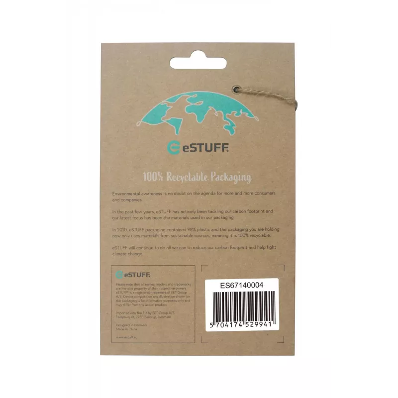 eSTUFF ES67140004 mobilā tālruņa maciņš 17 cm (6.7 collas) Vāciņš Caurspīdīgs