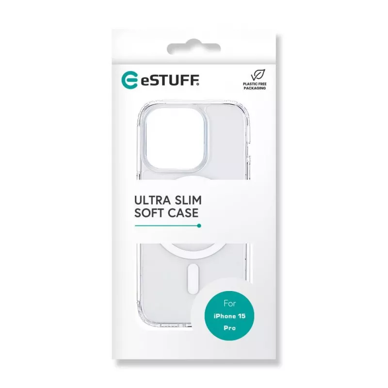 eSTUFF ES67140027 mobilā tālruņa vāciņš 15,5 cm (6,1 collas) Pārvalks Caurspīdīgs