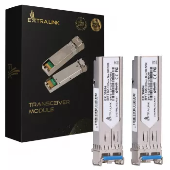 SFP modulis Extralink EX.35894 1.25Gbps LC/UPC 1310nm 2km single-mode DOM 2-pack