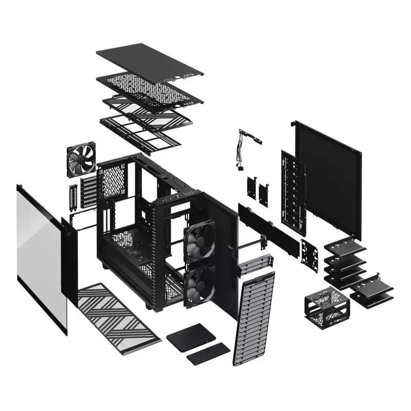 PC korpuss Fractal Design Define 7 Midi Tower melns