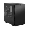 PC korpuss Fractal Design Define 7 Nano Melns — Mini-ITX/Mini-DTX, ATX barošanas bloks, rūdītais stikls, 205×399×361 mm