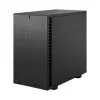 PC korpuss Fractal Design Define 7 Nano Melns — Mini-ITX/Mini-DTX, ATX barošanas bloks, rūdītais stikls, 205×399×361 mm