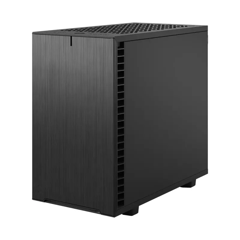 PC korpuss Fractal Design Define 7 Nano Melns — Mini-ITX/Mini-DTX, ATX barošanas bloks, rūdītais stikls, 205×399×361 mm