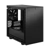 PC korpuss Fractal Design Define 7 Nano Melns — Mini-ITX/Mini-DTX, ATX barošanas bloks, rūdītais stikls, 205×399×361 mm