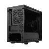 PC korpuss Fractal Design Define 7 Nano Melns — Mini-ITX/Mini-DTX, ATX barošanas bloks, rūdītais stikls, 205×399×361 mm