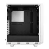 PC torņa korpuss Fractal Design Meshify 2 Compact — balts, atbalsta ATX barošanas bloku, 2x140mm priekšā, 1x120mm aizmugurē, 2,5 collu/3,5 collu diskdziņi, 210×424×475 mm