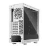 PC torņa korpuss Fractal Design Meshify 2 Compact — balts, atbalsta ATX barošanas bloku, 2x140mm priekšā, 1x120mm aizmugurē, 2,5 collu/3,5 collu diskdziņi, 210×424×475 mm
