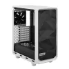 PC torņa korpuss Fractal Design Meshify 2 Compact — balts, atbalsta ATX barošanas bloku, 2x140mm priekšā, 1x120mm aizmugurē, 2,5 collu/3,5 collu diskdziņi, 210×424×475 mm