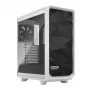 PC torņa korpuss Fractal Design Meshify 2 Compact — balts, atbalsta ATX barošanas bloku, 2x140mm priekšā, 1x120mm aizmugurē, 2,5 collu/3,5 collu diskdziņi, 210×424×475 mm