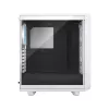PC korpuss Fractal Design Meshify 2 Compact RGB balta — ATX/microATX/Mini-ITX, atbalsta 3x120 mm priekšā + 1x120 mm aizmugurē, 2,5 collas/3,5 collas diskdziņi