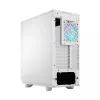 PC korpuss Fractal Design Meshify 2 Compact RGB balta — ATX/microATX/Mini-ITX, atbalsta 3x120 mm priekšā + 1x120 mm aizmugurē, 2,5 collas/3,5 collas diskdziņi