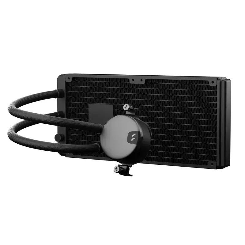 Universāls šķidruma CPU dzesētājs Fractal Design Lumen S28 v2 RGB — 140 mm fani, 500–1700 RPM, melns