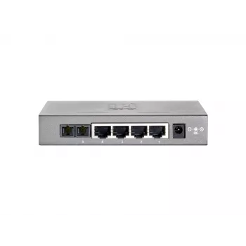 LevelOne 5 portu ātrais Ethernet slēdzis, 1 x SC daudzmodu optika