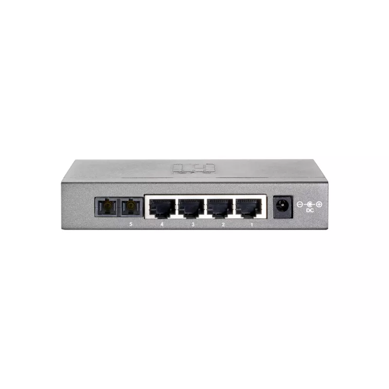 LevelOne 5 portu ātrais Ethernet slēdzis, 1 x SC daudzmodu optika