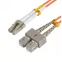 Microconnect FIB420001 InfiniBand/optiskās šķiedras kabelis 1 m LC SC oranžs
