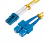 Microconnect FIB421003 InfiniBand/optiskās šķiedras kabelis 3 m LC SC Dzeltens