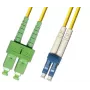 Microconnect FIB841003 InfiniBand/optiskās šķiedras kabelis 3 m SC LC dzeltens