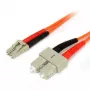 StarTech.com 2 m optiskās šķiedras kabelis - daudzmodu dupleksais 62.5/125 LSZH optiskais džemperis - LC/SC