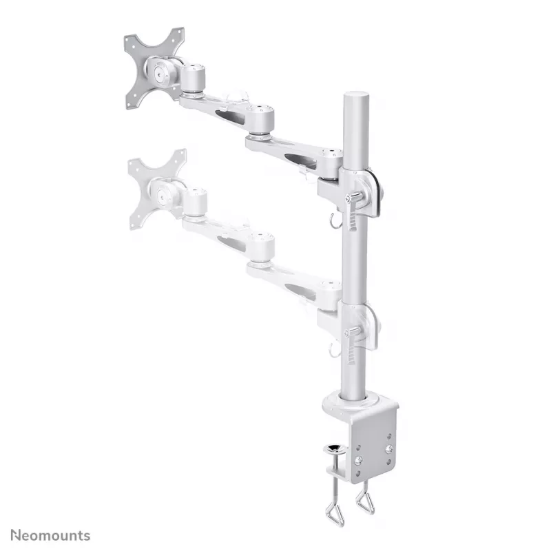 Neomounts FPMA-D935 Monitora statīvs 10-30 collu, Skava, 10 kg, 25.4 cm (10 collu), 76.2 cm (30 collu), 100 x 100 mm, Sudraba