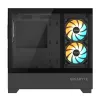 GIGABYTE C201 PANORAMIC datora korpuss - Midi Tower, m-ATX, 360mm radiatora atbalsts, 3 iepriekš uzstādīti ventilatori, USB 3.0, RGB Fusion atbalsts