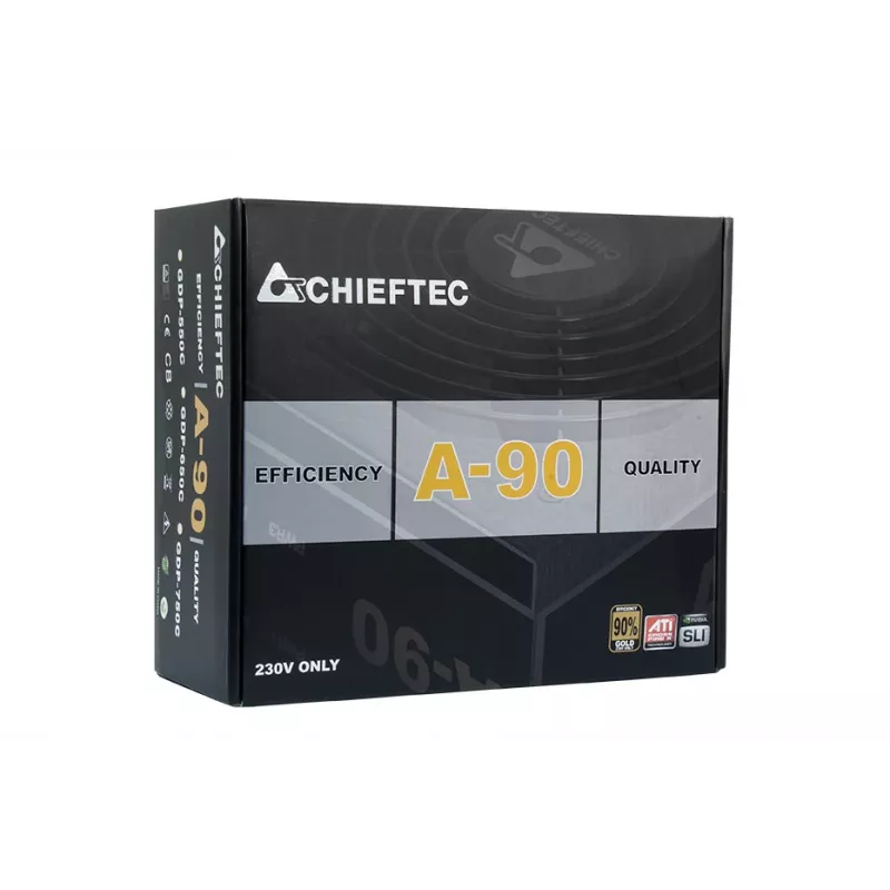Chieftec GDP-750C barošanas bloks 750 W 20+4 pin ATX PS/2 melns