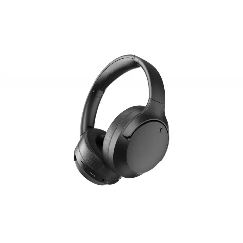 Austiņas GEMBIRD BHP-ANC-01 — supraaural, vadu un Bluetooth, 20–20000 Hz, 0,8 m kabelis, 168 g, melnas