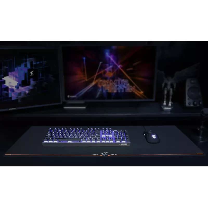 GIGABYTE AMP900 Spēļu peļu paliktnis Melns, Oranžs