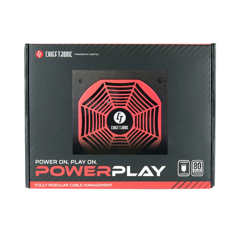 Chieftec PowerPlay barošanas bloks 850 W 20+4 pin ATX PS/2 melns, sarkans
