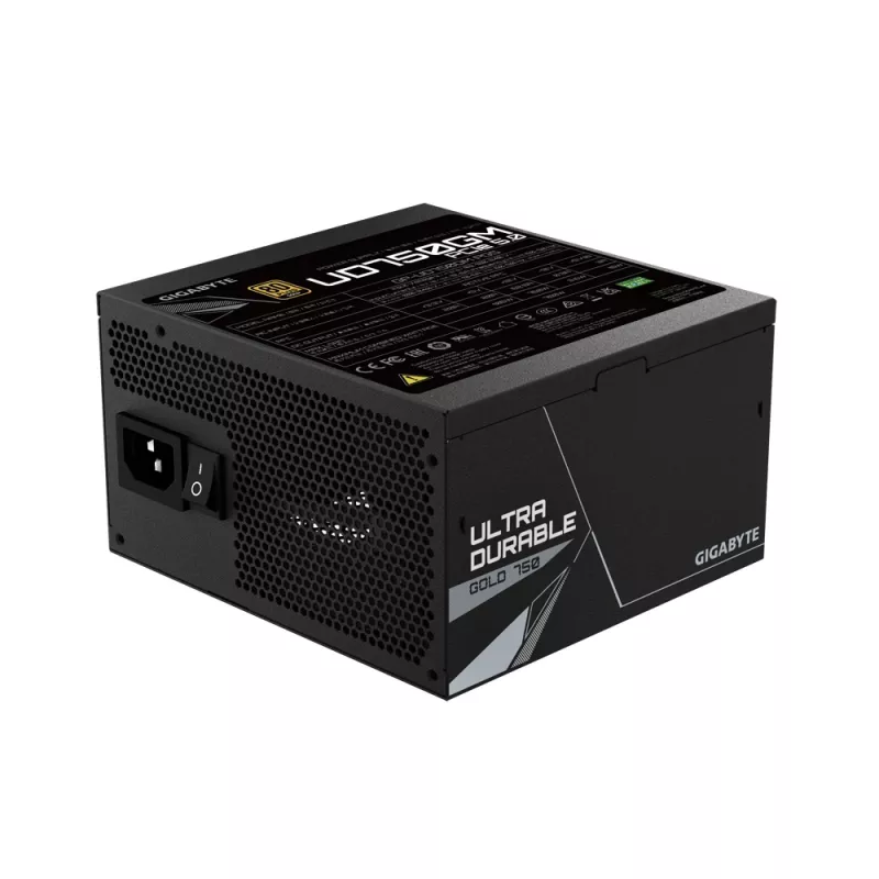 GIGABYTE UD750GM PG5 barošanas bloks 750 W 20+4 pin ATX ATX melns