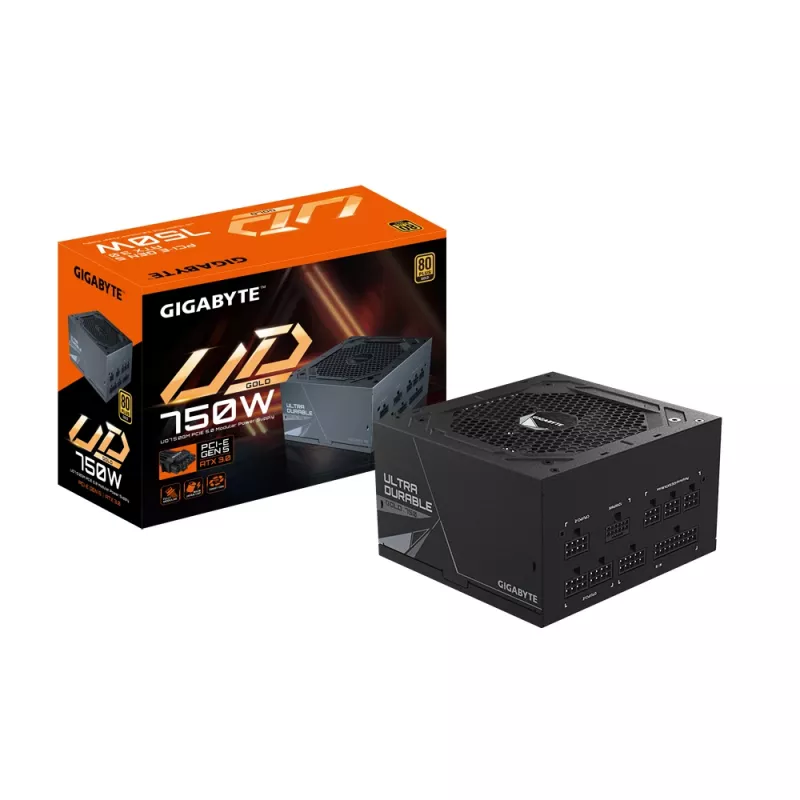 GIGABYTE UD750GM PG5 barošanas bloks 750 W 20+4 pin ATX ATX melns
