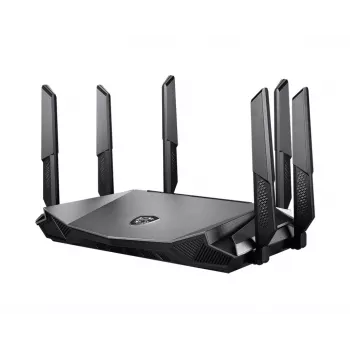 MSI RadiX AX6600 WiFi 6 Tri-Band bezvadu maršrutētājs Gigabit Ethernet Tri-band (2.4 GHz / 5 GHz / 5 GHz) Melns