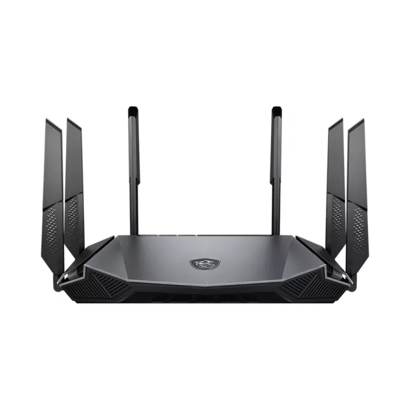 MSI RadiX AX6600 WiFi 6 Tri-Band bezvadu maršrutētājs Gigabit Ethernet Tri-band (2.4 GHz / 5 GHz / 5 GHz) Melns