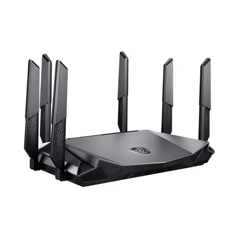 MSI RadiX AX6600 WiFi 6 Tri-Band bezvadu maršrutētājs Gigabit Ethernet Tri-band (2.4 GHz / 5 GHz / 5 GHz) Melns