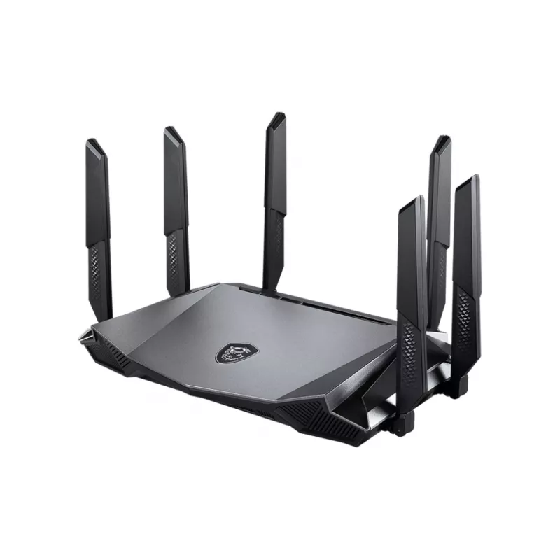 MSI RadiX AX6600 WiFi 6 Tri-Band bezvadu maršrutētājs Gigabit Ethernet Tri-band (2.4 GHz / 5 GHz / 5 GHz) Melns