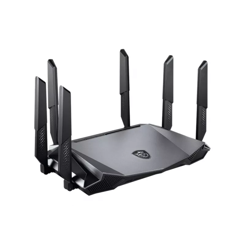 MSI RadiX AX6600 WiFi 6 Tri-Band bezvadu maršrutētājs Gigabit Ethernet Tri-band (2.4 GHz / 5 GHz / 5 GHz) Melns