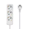 Microconnect GRU003W strāvas pagarinātājs 1,8 m 3 maiņstrāvas kontaktligzdas Telpām Balts