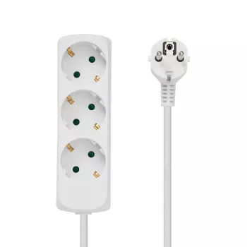 Microconnect GRU003W strāvas pagarinātājs 1,8 m 3 maiņstrāvas kontaktligzdas Telpām Balts