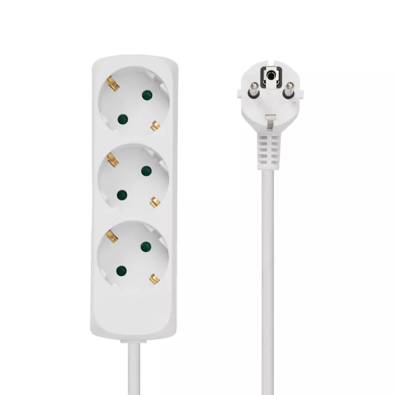 Microconnect GRU003W strāvas pagarinātājs 1,8 m 3 maiņstrāvas kontaktligzdas Telpām Balts