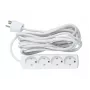 Microconnect GRU00450WDK strāvas pagarinātājs 5 m 4 maiņstrāvas kontaktligzdas Iekštelpām Balta
