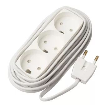 Pagarinātāja kabelis Microconnect GRUELU3H050 5 m 3 maiņstrāvas rozetes balts
