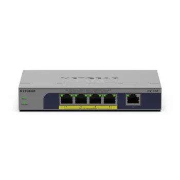 Nepārvaldāms 5 portu PoE slēdzis Netgear GS105P 1 Gb Ethernet ar strāvu caur Ethernet (GS105P-300EUS)