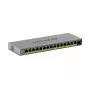 Pārvaldīts L2/L3 Gigabīta Ethernet PoE slēdzis Netgear GS116EPP — 16 x RJ-45 10/100/1000, 1 x SFP, 8000 MAC ieraksti, pelēks