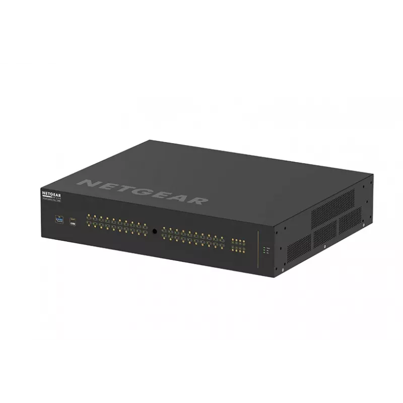 NETGEAR M4250-40G8XF-PoE++ pārvaldīts L2/L3 Gigabit Ethernet (10/100/1000) strāvas padeve caur Ethernet (PoE) 2U melns